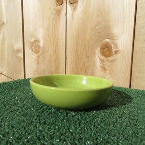 Vintage Bauer Pottery Lime Green 5" x 2" Condiment Dipping Bowl